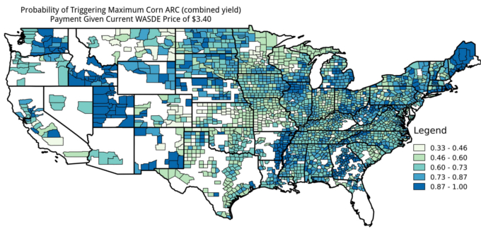 Corn ARC combined yield