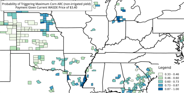 Corn ARC non-irrigated yield